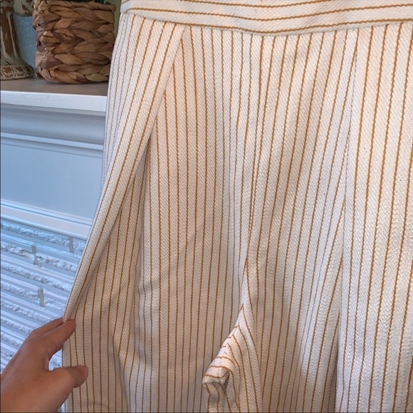 Topshop Cut Out Bust Strapless Striped Wide-leg Cropped Jumpsuit New Size 4 - Picture 4 of 10